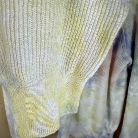 Rails Venus Size Large Cashmere and Cotton Rainbow‎ Tie Dye Sweater Boho Comfy - Picture 5 of 6